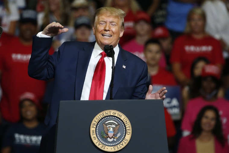 President Donald Trump speaks during a campaign rally at the BOK Center in Tulsa, Okla., on June 20, 2020.