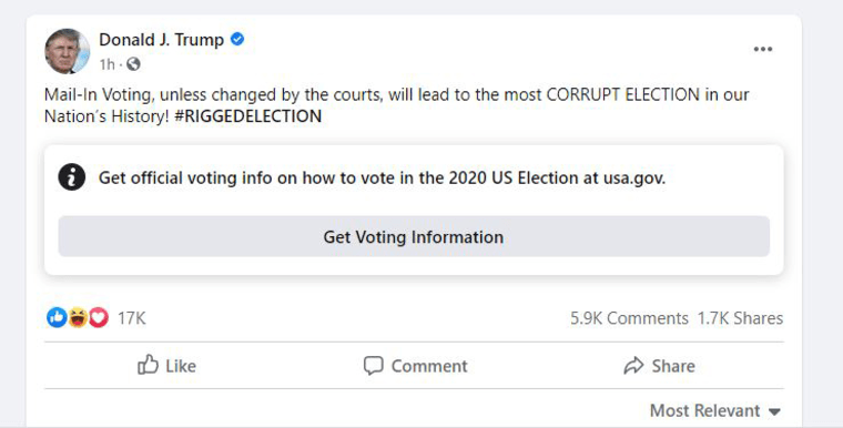 Image: Trump election post