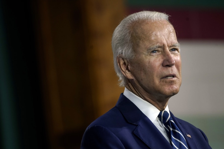 Image: Democratic Presidential Candidate Joe Biden Speaks On His Economic Recovery Plan in Delaware