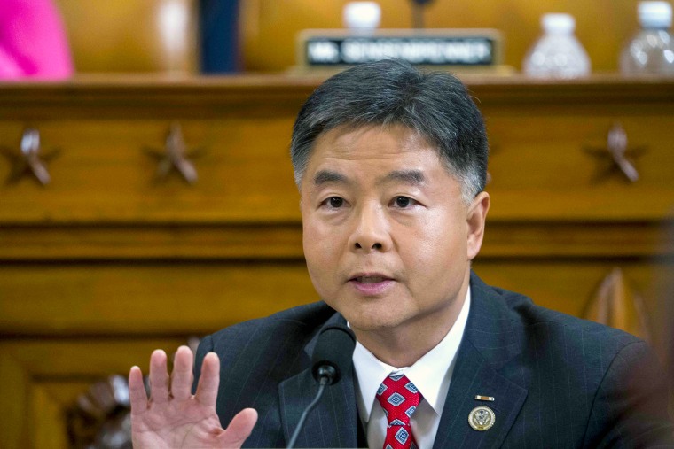 Rep. Ted Lieu, D-Calif., during the House impeachment inquiry hearings on Dec. 9, 2019 in Washington, DC.