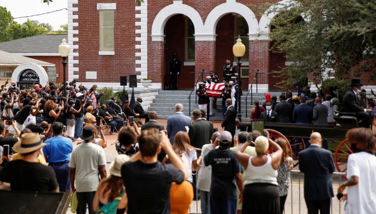 Image: Memorial service for the late U.S. Congressman John Lewis, in Selma