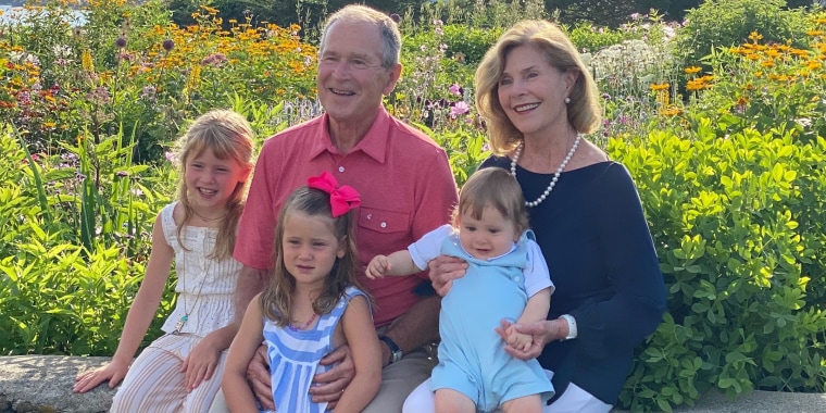 Former President George W. Bush and first lady Laura Bush were able to spend some quality time with Jenna Bush Hager, her husband, Henry, and their three children during a recent visit. 