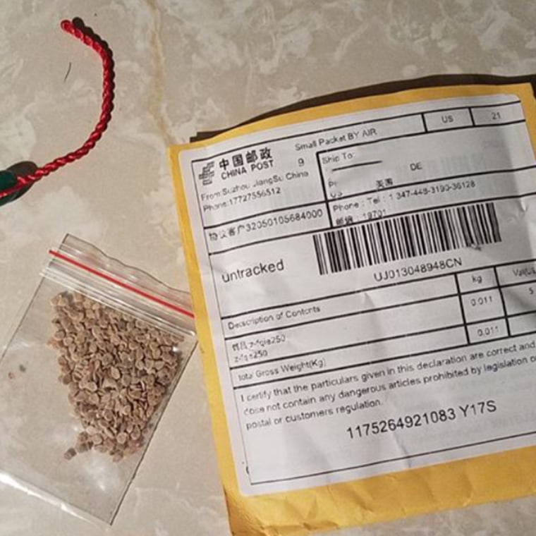 The Delaware Department of Agriculture is advising residents not to plant unsolicited seeds purportedly sent from China.