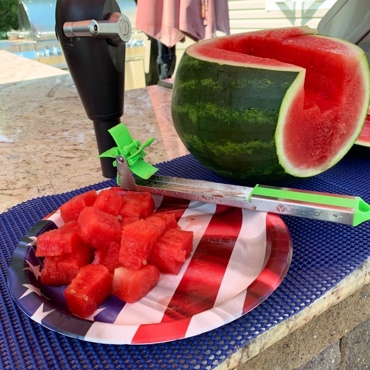 Professional 4 In 1 Stainless Steel Watermelon Cutter Fruit