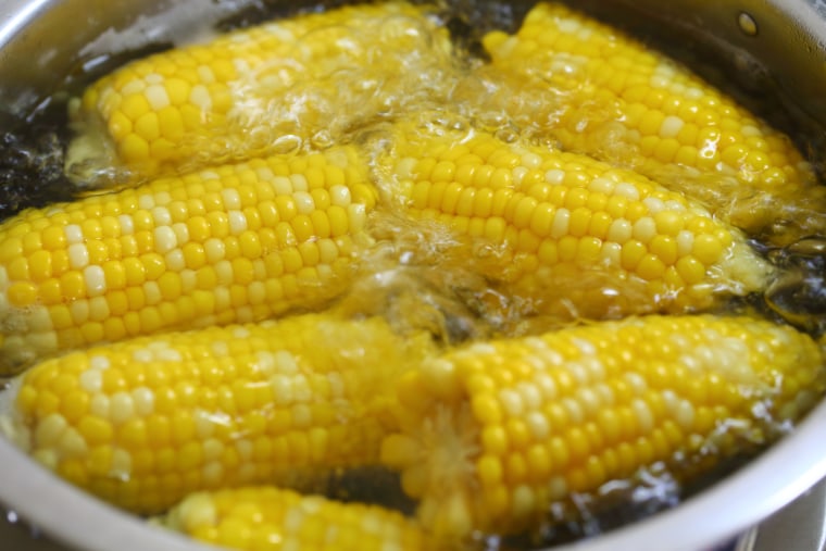 Boiling Sweet Corn
