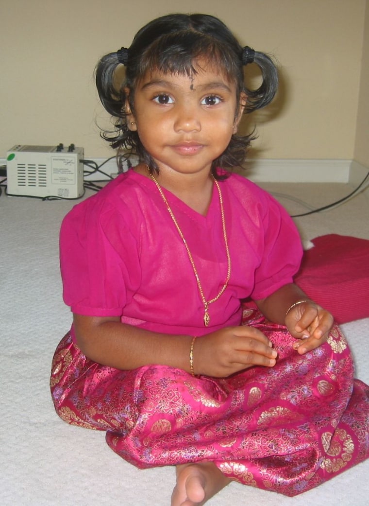 Meena Kumar as a child.