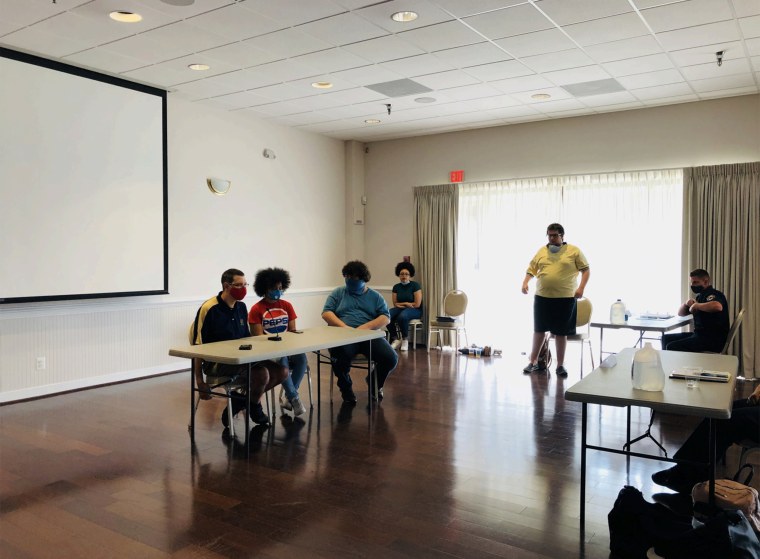 First responders learn how to interact with people who have disabilities during a recent Learning to LEAD training in Maryland. 