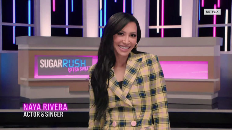 Naya Rivera appears as a guest judge in an episode of Netflix's "Sugar Rush: Extra Sweet."