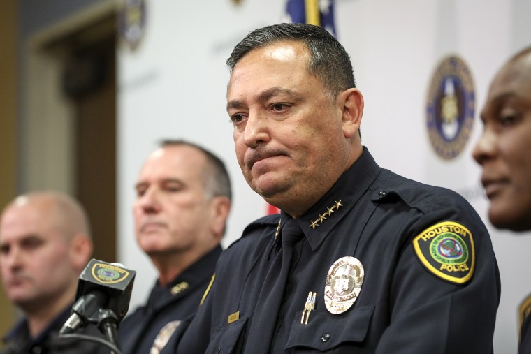 Houston Police Chief Art Acevedo during a news conference at police headquarters on Nov. 20, 2019.