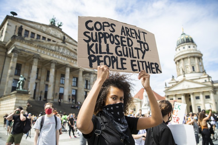 Image: Protest Againt Racism and Police Brutality In Berlin