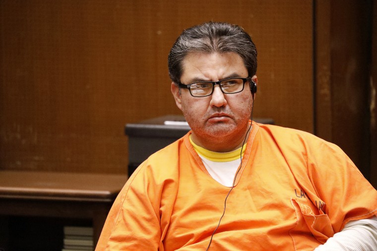 Naason Joaquin Garcia, the leader of a Mexico-based evangelical church with a worldwide membership, attends a bail review hearing in Los Angeles Superior Court, on July 15, 2019.