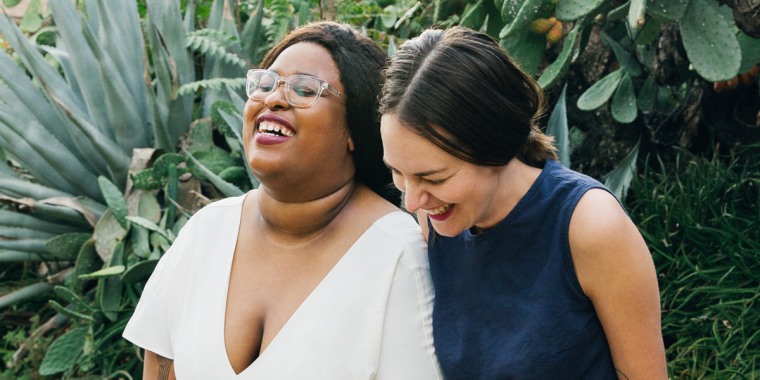 "Call Your Girlfriend" podcast hosts Aminatou Sow, left, and Ann Friedman, right