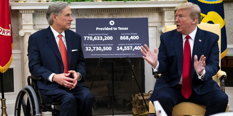 President Trump Meets With Texas Governor Greg Abbott