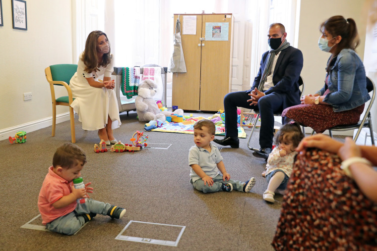 The Duchess Of Cambridge Visits Baby Basics UK And Baby Basics Sheffield