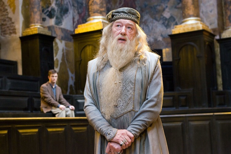 HARRY POTTER AND THE ORDER OF THE PHOENIX, from left: Daniel Radcliffe (backgrond), Michael Gambon,