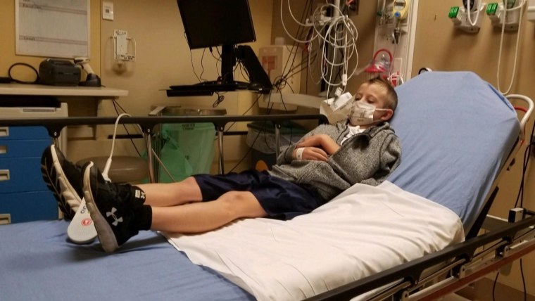 Quinton Hill, 7, of Lakeville, Minnesota, was diagnosed with acute flaccid myelitis in 2018.