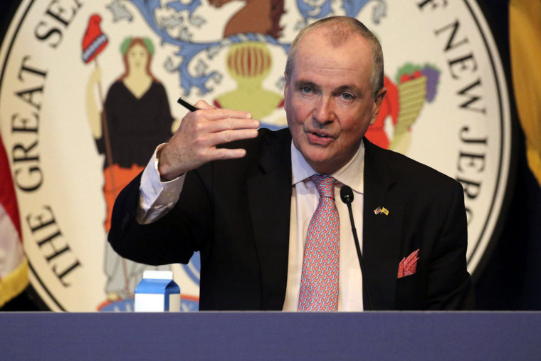 New Jersey Gov. Phil Murphy speaks during his daily coronavirus news conference in Trenton, N.J., on May 19, 2020.