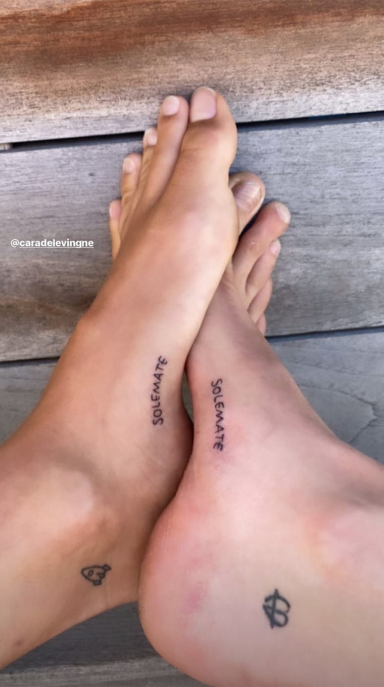 Cara Delevingne shares photos of her first tattoo