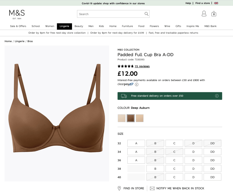 M&S's 'sleep bra' might be the comfiest bra ever made and it's back in  stock - The Mail