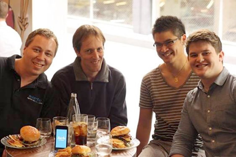 App team members, left to right, Andrew Cunningham, Mark Johnson, David Wong and James Hunt.