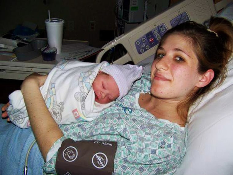 Holly Cassano with her daughter.