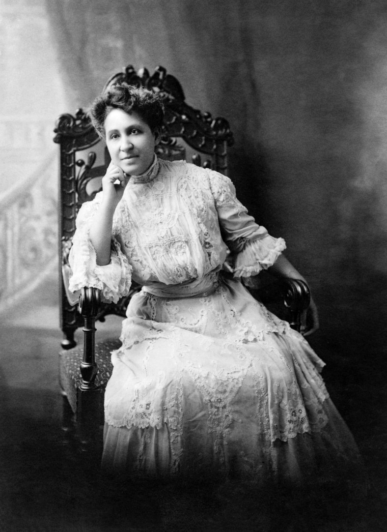 Mary Church Terrell, 1863-1954, one of the First African-American Women to Earn a College Degree, National Activist for Civil Rights and Suffrage, Seated Portrait