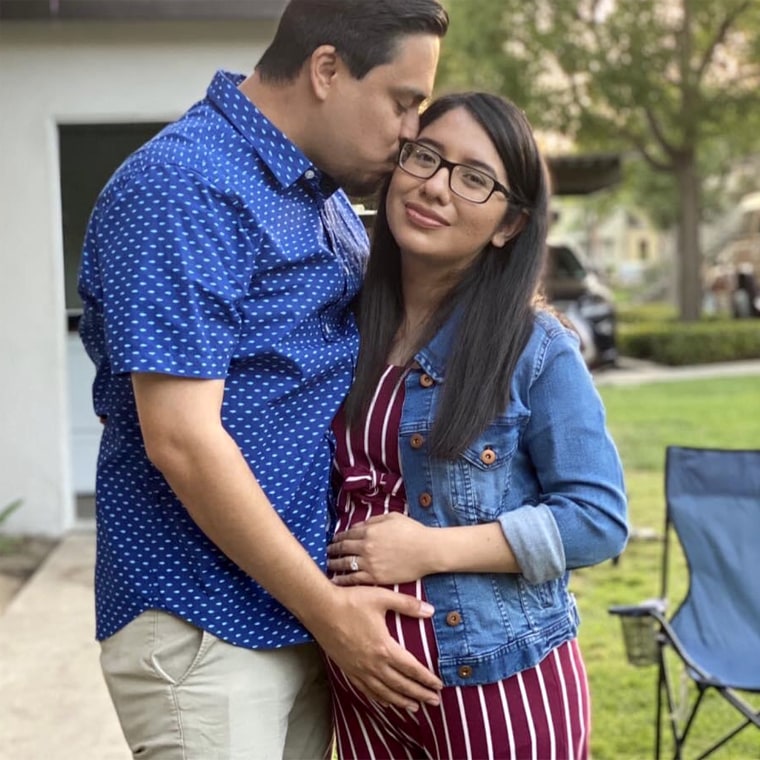 James Alvarez and his wife, Yesenia Aguilar, who was 35 weeks pregnant at the time of her death.
