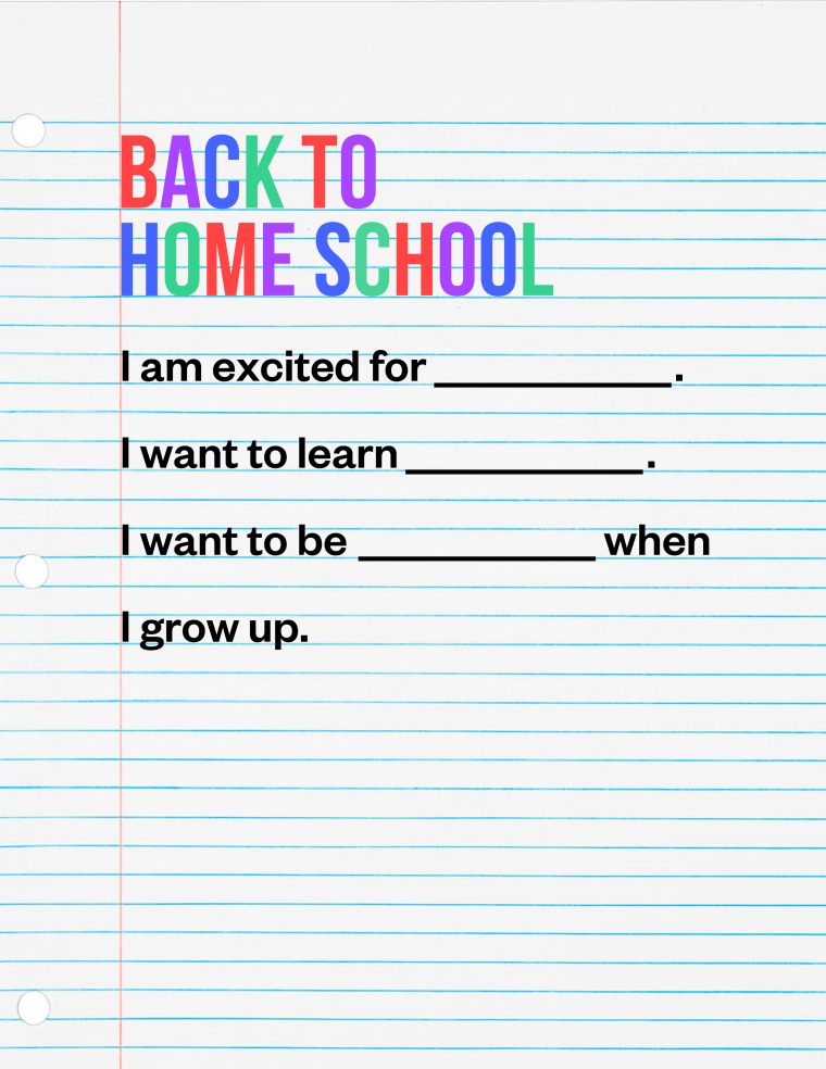 Back to home school sign