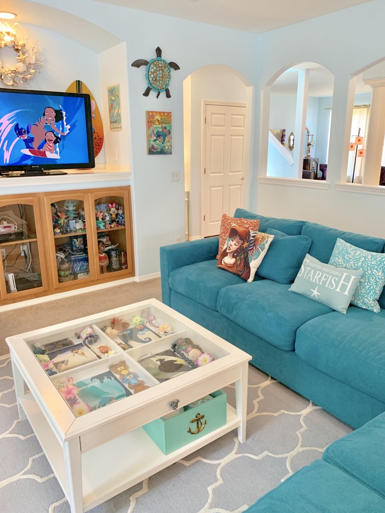 "Lilo and Stitch" fans would love this living room.