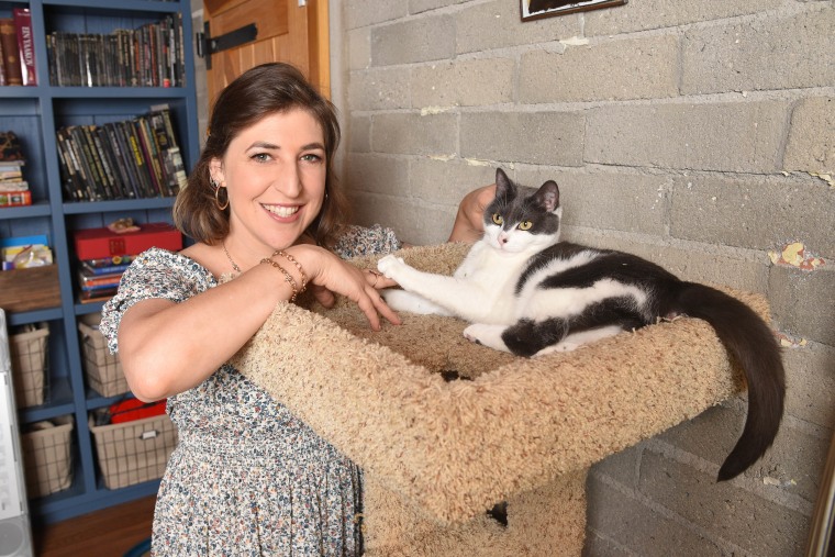Actress Mayim Bialik, pictured with her cat Addie, joined Royal Canin's Take Your Cat to the Vet campaign to remind cat owners about the importance of regular vet check-ups.