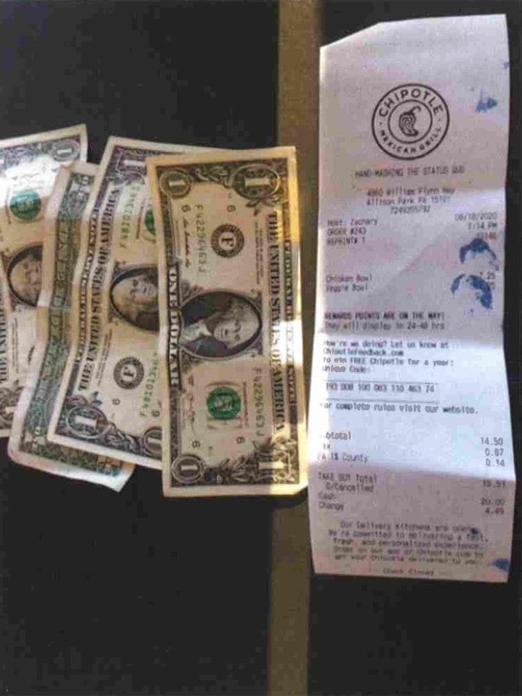This photo from the lawsuit shows a customer's receipt and the amount of change they received versus how much they were owed.