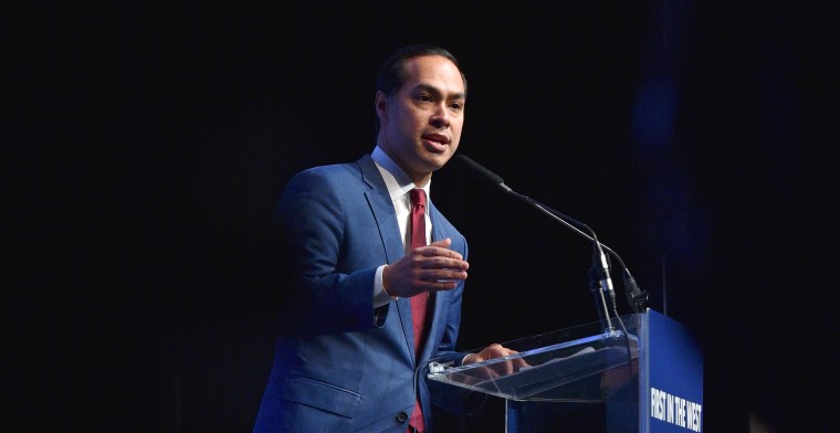 Democratic presidential candidate Julian Castro speaks in Las Vegas on Nov. 17, 2019.