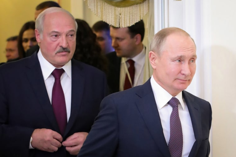 Image: Alexander Lukashenko and Vladimir Putin