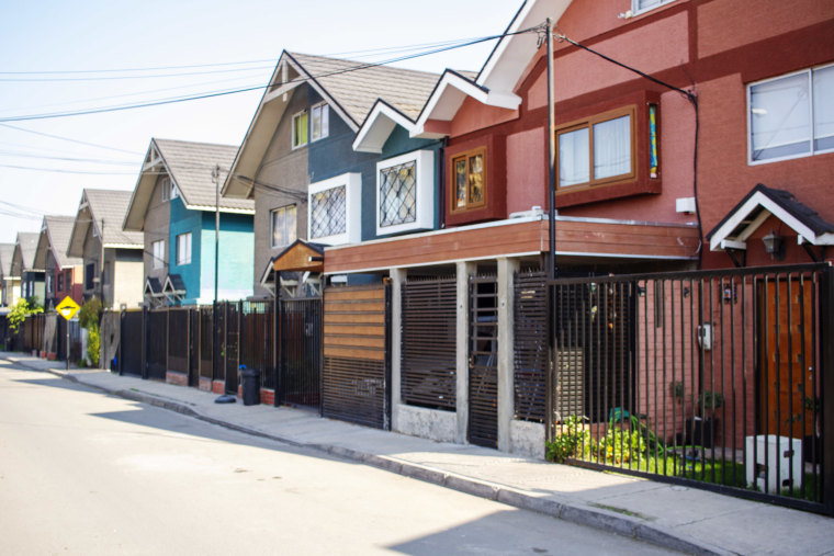 Houses in Maipú, a suburb of Santiago.