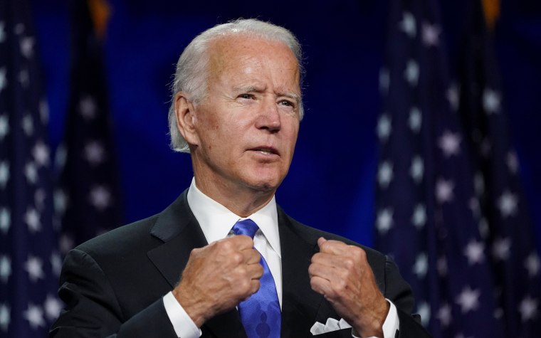 Image: Former U.S. Vice President Joe Biden accepts the 2020 Democratic presidential nomination