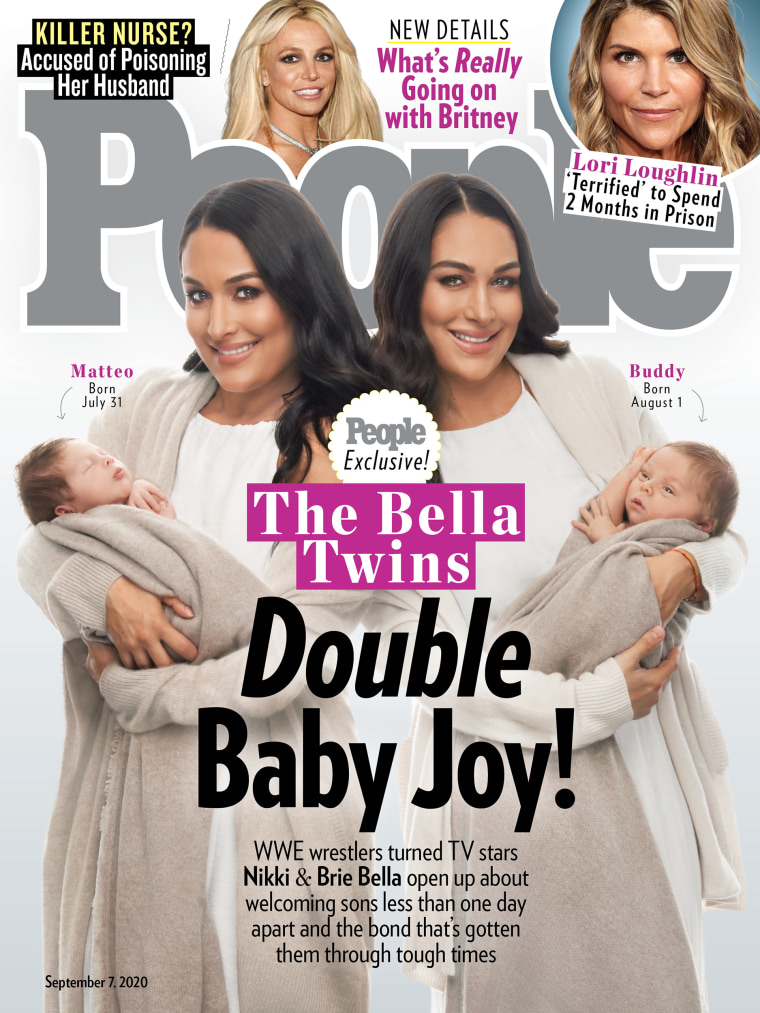 Brie & Nikki Bella Share First Look at Newborn Sons Together in