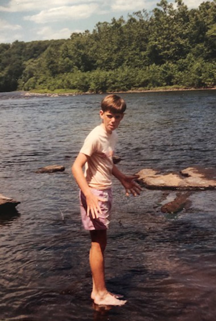 Scott Stump as an 11-year-old, in waters much calmer than anything at Action Park. 