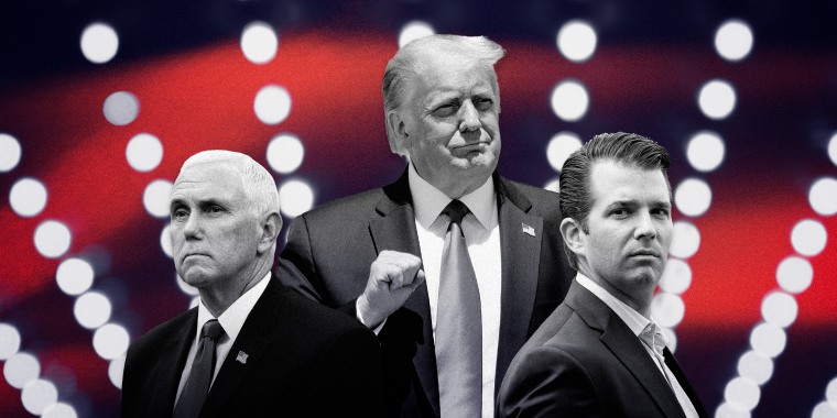 Image: Vice President Mike Pence, President Donald Trump and Donald Trump Jr.