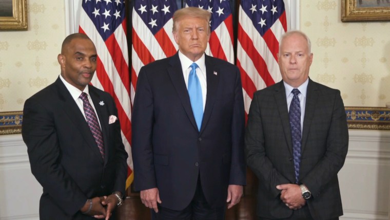 Image: Jon Ponder, Donald Trump and Jim Beasley