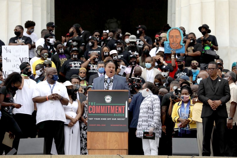 IMAGE: Martin Luther King III at the Commitment March in Washington