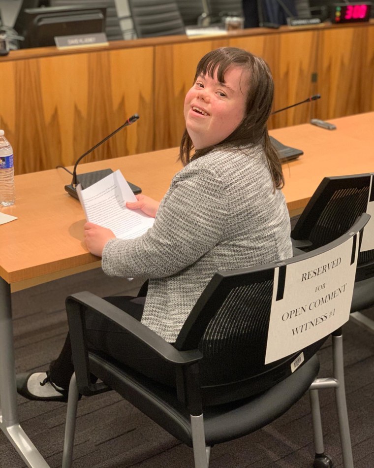 Eight years ago, Charlotte Woodward needed a heart transplant. She felt lucky her doctors did not think her having Down syndrome was a reason to disqualify her and she received one. Other people with Down syndrome aren't so lucky so she has been lobbying to change laws about it. 