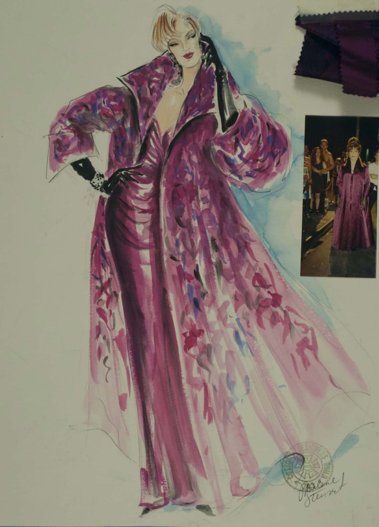A sketch of Vida Boheme by costume designer Marlene Stewart.