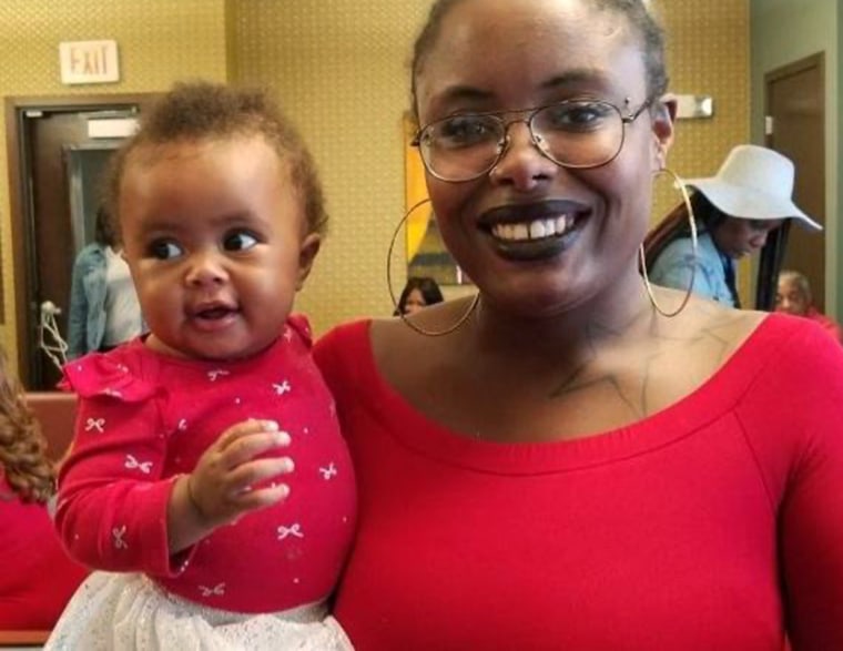 Canisha Saulter and her daughter, Winter. 