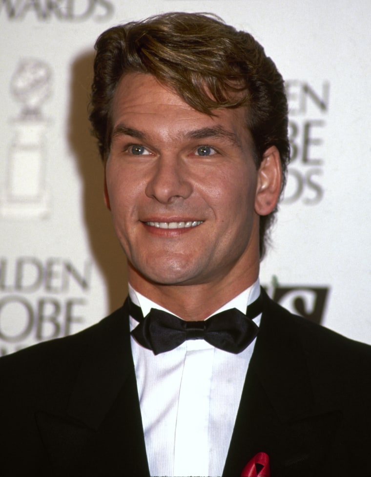 Patrick Swayze Attends Golden Globes