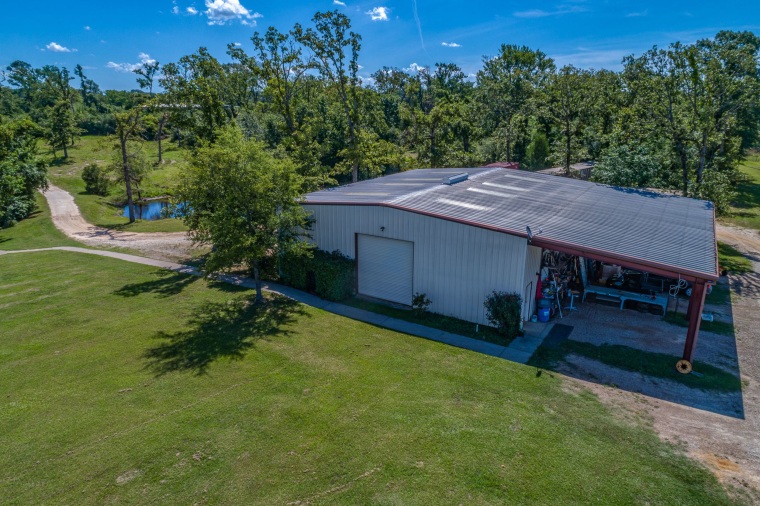 Some above-ground structures offer even more space on the Texas property.