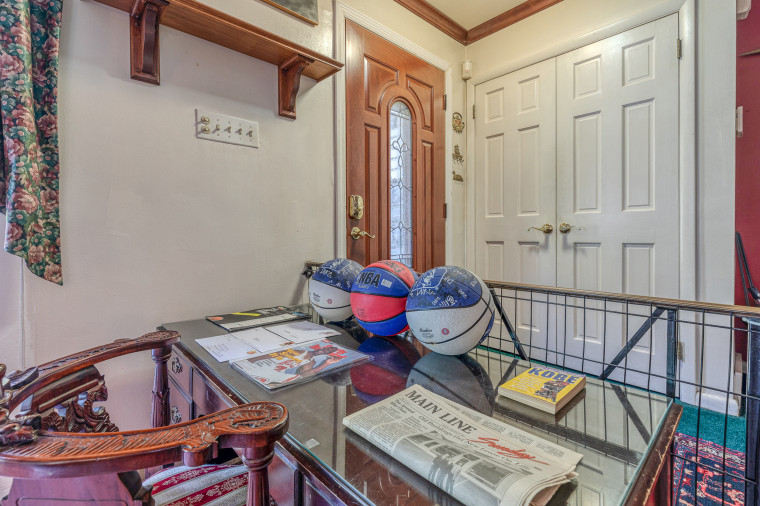 Memorabilia inside Kobe Bryant's childhood home