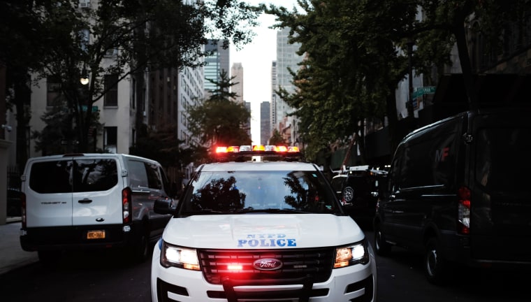 Police respond to a call in New York City.