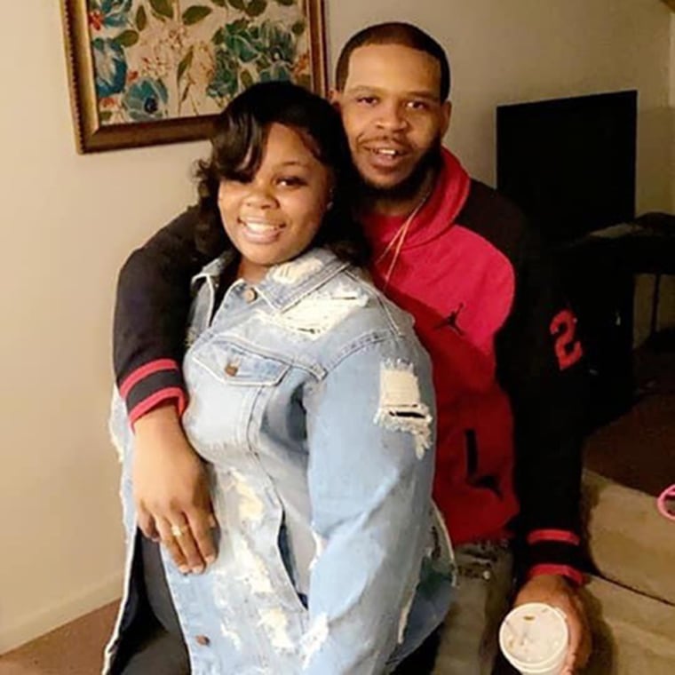 Breonna Taylor with boyfriend Kenneth Walker.