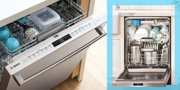 Bosch dishwasher full of clean dishes in kitchen. Want to upgrade your dishwasher? Here are some basic features and high-end upgrades to consider. See dishwasher models from Bosch, Whirlpool, IKEA and more?.