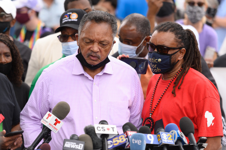 Image: Jesse Jackson and Justin Blake 